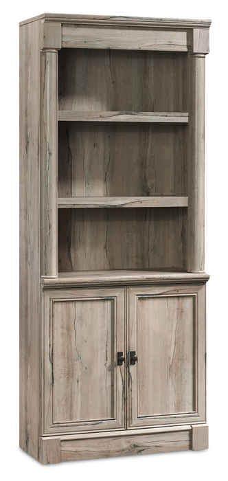 Palladia 29.37” Traditional Bookcase with Storage Cabinet – Split Oak