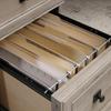 Palladia 65.12" L-Shaped Desk with 3 Drawers – Split Oak | Bureau en forme de L Palladia de 65,12 po à 3 tiroirs - chêne fendu