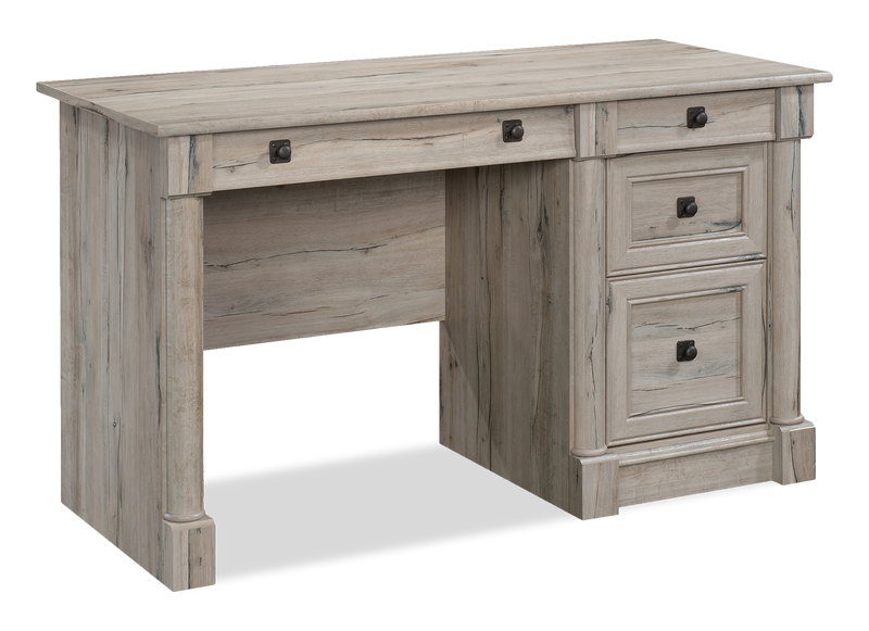 Palladia 53.15\" Office Desk with 3 Drawers – Split Oak