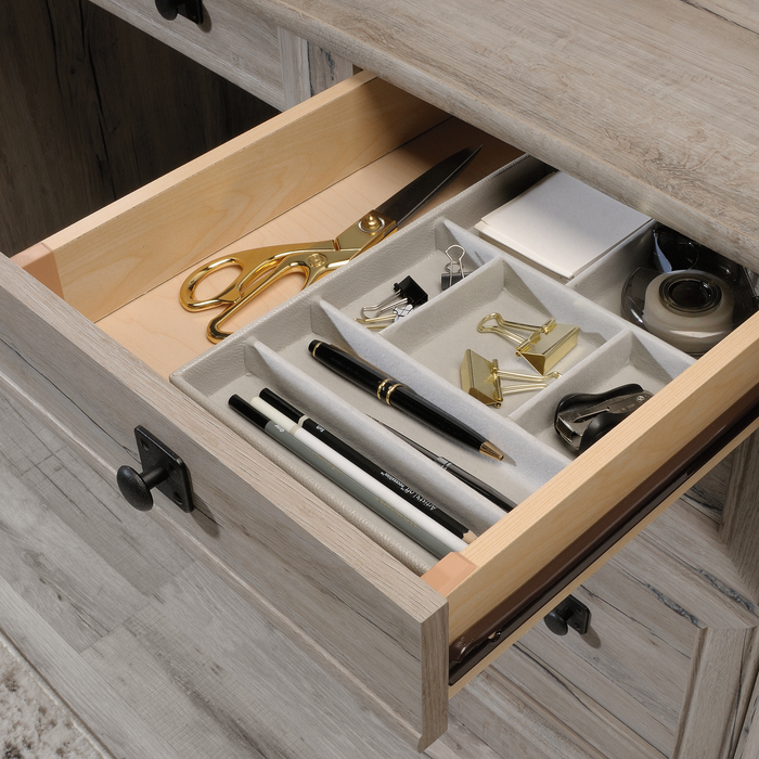 Palladia 53.15\" Office Desk with 3 Drawers – Split Oak