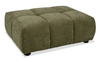 Made in Canada Pebble 42\" Fabric Ottoman - Green