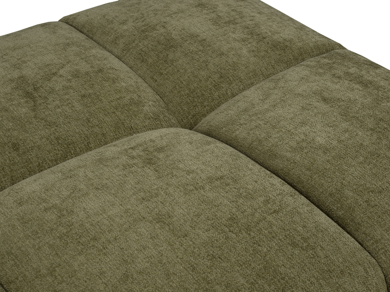 Made in Canada Pebble 42\" Fabric Ottoman - Green