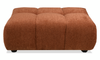 Made in Canada Pebble 42" Fabric Ottoman - Orange | Pouf Pebble de 42 po fabriqué au Canada en tissu - orange