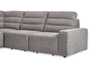 Shaquille O’Neal Home Prestige 6-Piece Sectional with Power Reclining and Power Sliding– Grey | Sofa sectionnel Prestige de Shaquille O’Neal Home 6 pièces avec inclinaison et coulissement électrique - gris