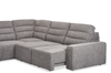 Shaquille O’Neal Home Prestige 6-Piece Sectional with Power Reclining and Power Sliding– Grey | Sofa sectionnel Prestige de Shaquille O’Neal Home 6 pièces avec inclinaison et coulissement électrique - gris