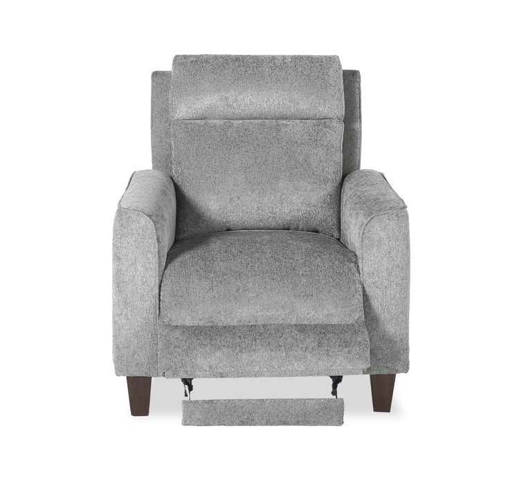 Primrose 35” Chenille Fabric Power Reclining Chair with Power Headrest - Slate