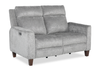 Primrose 71” Chenille Fabric Power Reclining Loveseat with Power Headrest – Slate