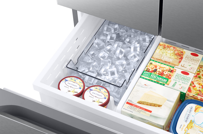 Samsung Bespoke AI 33” 25 Cu. Ft. 3-Door French Door Refrigerator – Stainless Steel - RF25C5A01SRAA