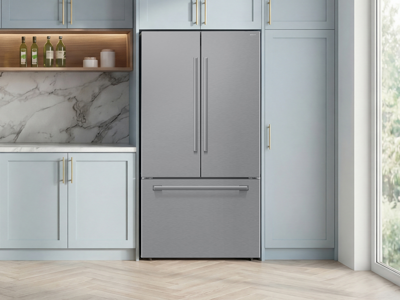 Samsung Bespoke AI 35.88” 29 Cu. Ft. 3-Door French Door Refrigerator –  Stainless Steel - RF70H30KERAA