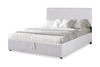 Ridge Upholstered Storage Platform Bed in Grey Fabric - Queen Size
