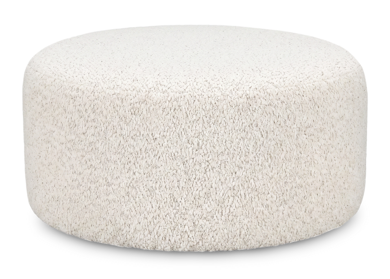 Made in Canada Customizable Sofa Lab Round 38\" Fabric Ottoman – Teddy Riverrock