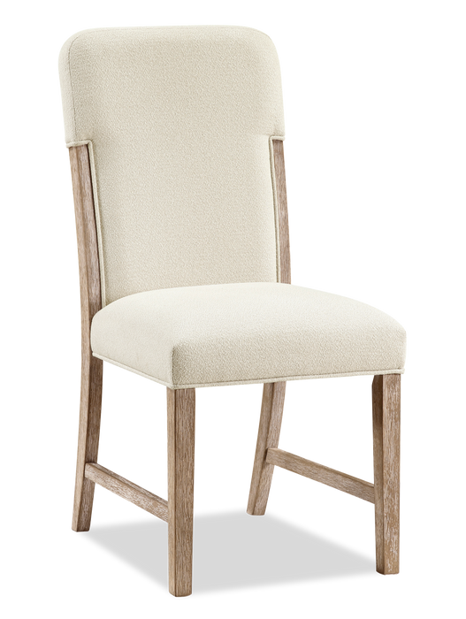 Sasha Dining Chair with Chenille Fabric - Taupe/Natural Oak Brown