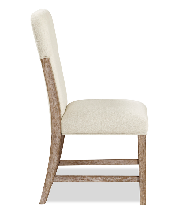 Sasha Dining Chair with Chenille Fabric - Taupe/Natural Oak Brown