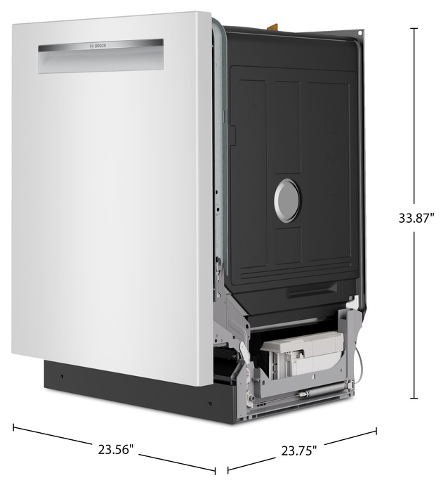 Bosch 300 Series 24\" 46 dBA Built-In Dishwasher – White - SHP53EM2N