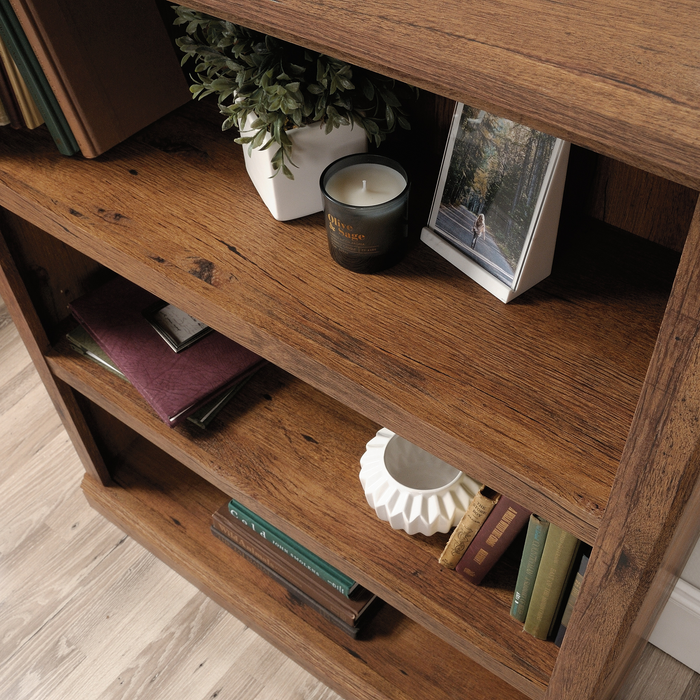 Smyth 35.28” 3-Shelf Bookcase – Vintage Oak