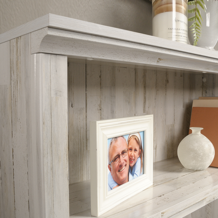 Smyth 35.28” 3-Shelf Bookcase – White Plank
