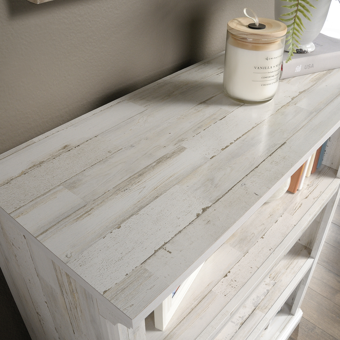 Smyth 35.28” 3-Shelf Bookcase – White Plank