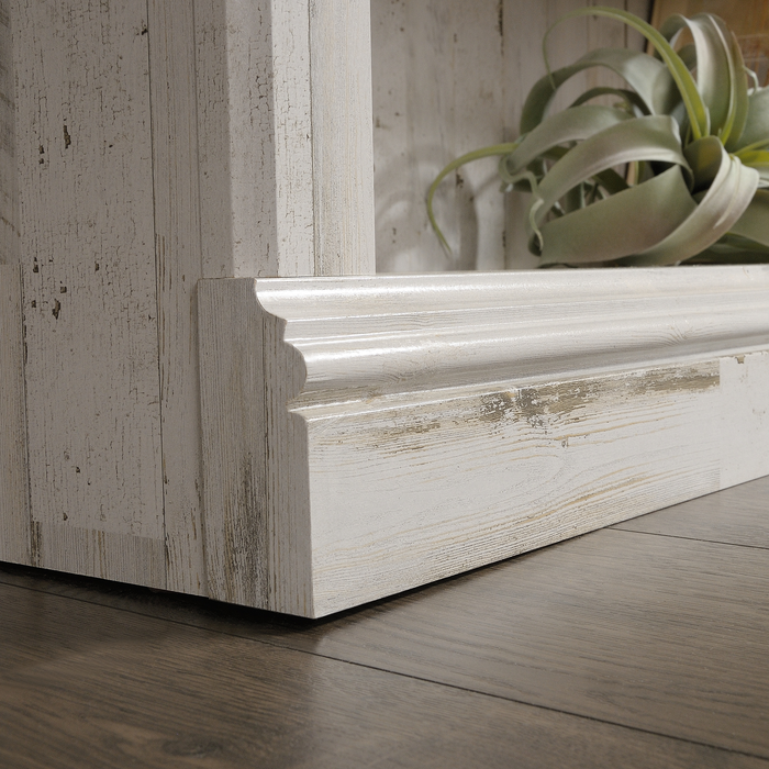 Smyth 35.28” 3-Shelf Bookcase – White Plank