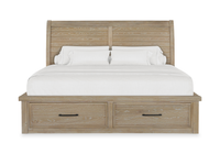 Sonoma Platform Storage Bed with Headboard & Frame, Light Brown - King Size 