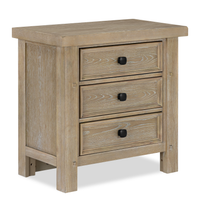 Sonoma Bedside 3-Drawer Nightstand, 28