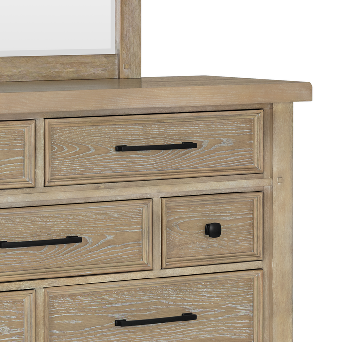 Sonoma Bedroom 9-Drawer Dresser, 62\"W x 42\"H - Light Brown