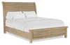 Sonoma Panel Bed with Headboard & Frame, Light Brown - Queen Size
