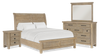 Sonoma 6pc Bedroom Set with Bed, Dresser, Mirror & Nightstand, Light Brown - Queen Size