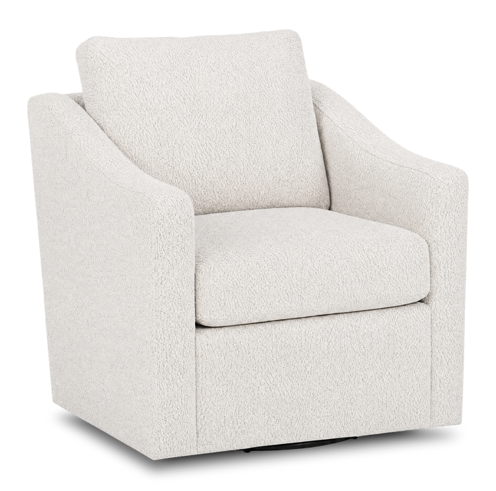 Made in Canada Sofa Lab Customizable Swivel 32\" Fabric Accent Chair – Teddy Riverrock