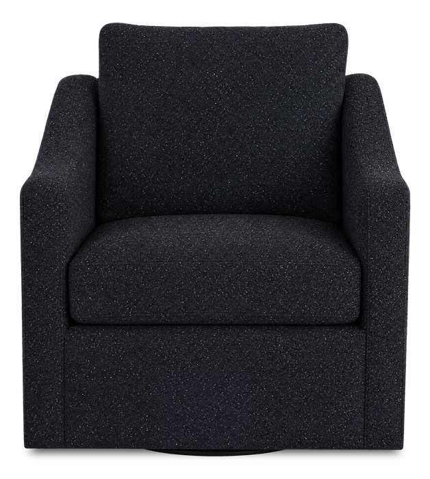 Made in Canada Sofa Lab Customizable Swivel 32\" Fabric Accent Chair – Teddy Raven