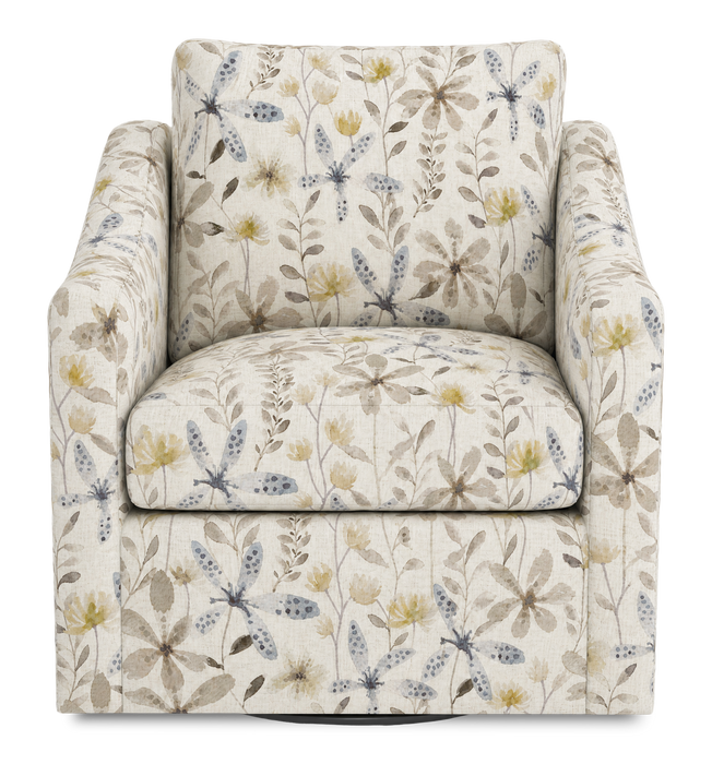 Made in Canada Sofa Lab Customizable Swivel 32\" Fabric Accent Chair – Dust Accent Fabric 