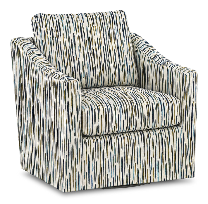 Made in Canada Sofa Lab Customizable Swivel 32\" Fabric Accent Chair – Capri Accent Fabric 
