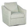 Made in Canada Sofa Lab Customizable Swivel 32\" Fabric Accent Chair – Peacock Accent Fabric 