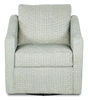 Made in Canada Sofa Lab Customizable Swivel 32" Fabric Accent Chair – Peacock Accent Fabric | Fauteuil d’appoint pivotant personnalisable de Sofa Lab de 32 po fabriqué au Canada en tissu - tissu décoratif Peacock