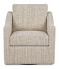 Made in Canada Sofa Lab Customizable Swivel 32" Fabric Accent Chair – Rust Accent Fabric  | Fauteuil d’appoint pivotant personnalisable de Sofa Lab de 32 po fabriqué au Canada en tissu - tissu décoratif Rust