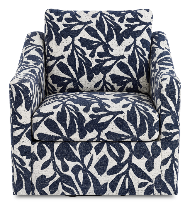 Made in Canada Sofa Lab Customizable Swivel 32\" Fabric Accent Chair – Marine Accent Fabric 
