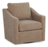 Made in Canada Sofa Lab Customizable Swivel 32\" Fabric Accent Chair – Chenille Praline
