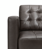Theo 85" Top-Grain Genuine Leather Sofa with Removable Back Cushion and Wood Feet – Grey | Sofa Theo de 85 po en cuir véritable de qualité supérieure avec coussin de dossier amovible et pattes en bois - gris