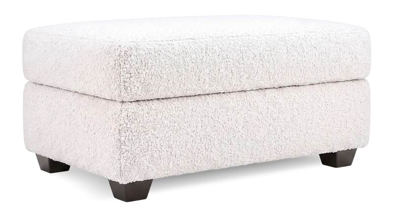 Made in Canada Customizable Sofa Lab Trunk 39\" Fabric Storage Ottoman – Teddy Snow