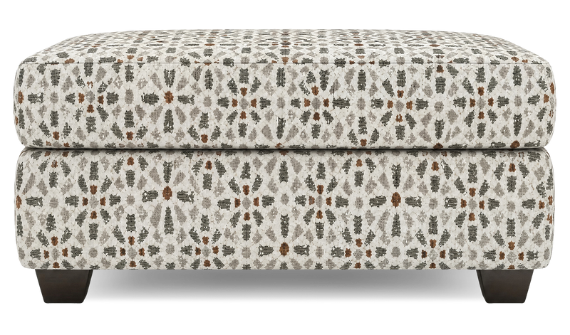 Made in Canada Customizable Sofa Lab Trunk 39\" Fabric Storage Ottoman – Copper Accent Fabric