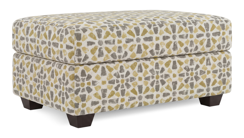 Made in Canada Customizable Sofa Lab Trunk 39\" Fabric Storage Ottoman – Lemonade Accent Fabric