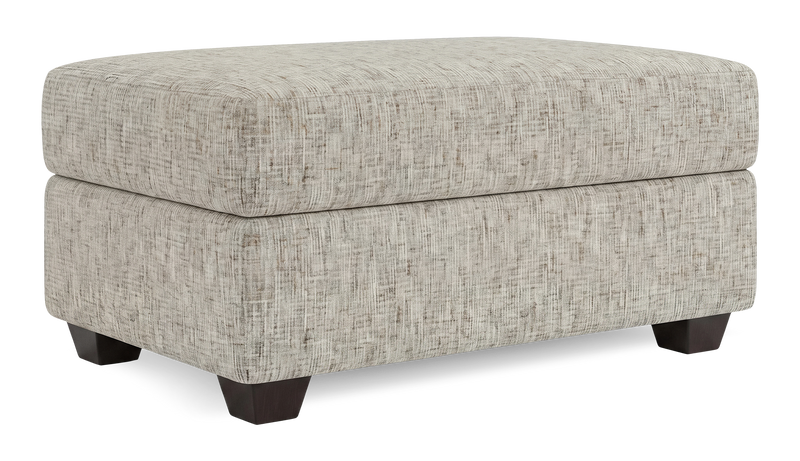 Made in Canada Customizable Sofa Lab Trunk 39\" Fabric Storage Ottoman – Rust Accent Fabric