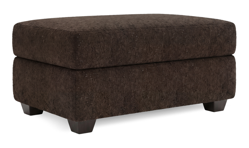 Made in Canada Customizable Sofa Lab Trunk 39\" Fabric Storage Ottoman – Teddy Walnut