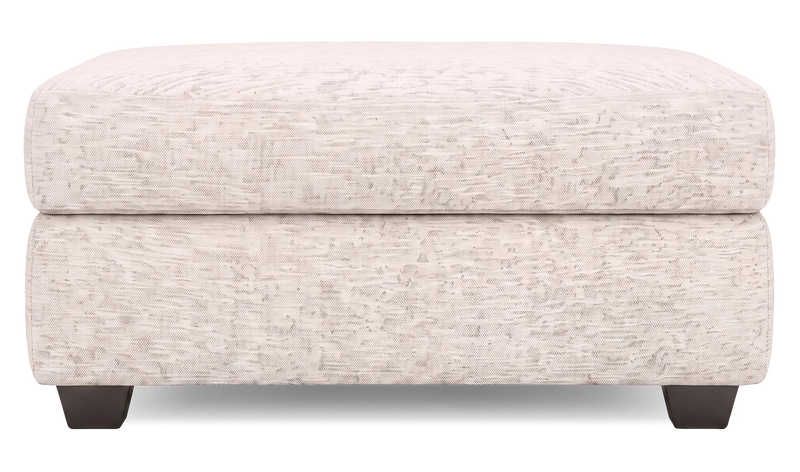 Made in Canada Customizable Sofa Lab Trunk 39\" Fabric Storage Ottoman – Chenille White