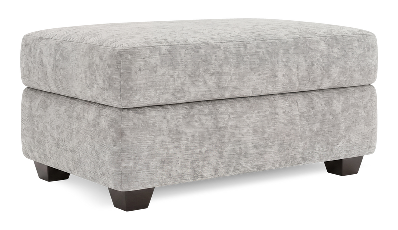Made in Canada Customizable Sofa Lab Trunk 39\" Fabric Storage Ottoman – Plush Oyster