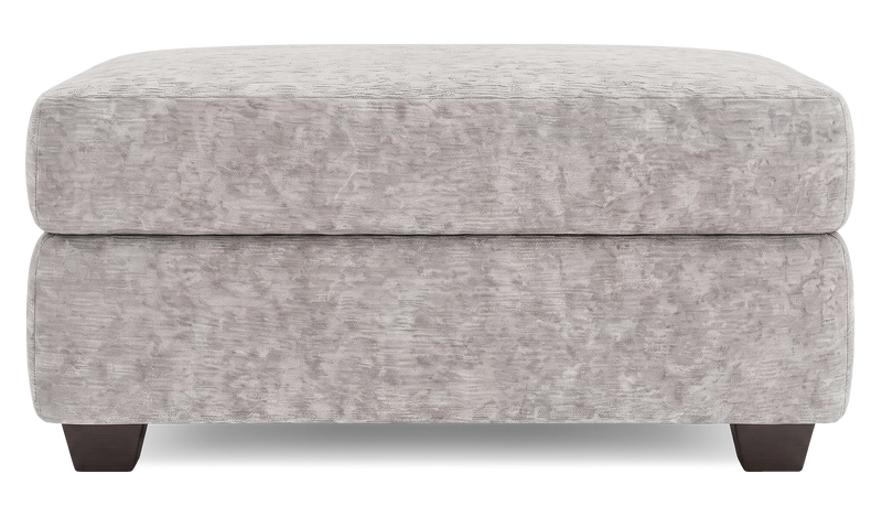 Made in Canada Customizable Sofa Lab Trunk 39\" Fabric Storage Ottoman – Plush Oyster