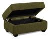 Made in Canada Customizable Sofa Lab Trunk 39" Fabric Storage Ottoman – Chenille Moss | Pouf de rangement personnalisable Trunk de Sofa Lab de 39 po fabriqué au Canada en tissu - Chenille Moss