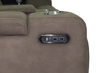 Venture 83.5” Faux Suede Power Reclining Sofa with Power Headrests, Cupholders, and USB Port - Chocolate | Sofa à inclinaison électrique Venture de 83,5 po en suédine avec appuie-têtes électriques, porte-gobelets et port USB - chocolat