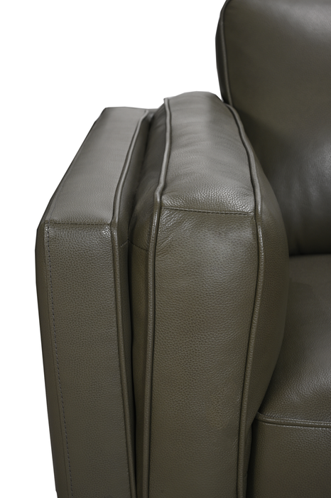 Viero 64.2\" Genuine Leather Loveseat - Green  