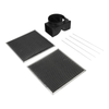 Whirpool Range Hood Wall Canopy Recirculation Kit - Black- W11548459