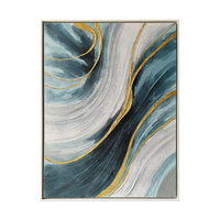 Lines of Calm Hand Painted Heavy Textured Wall Art – 36” x 48”